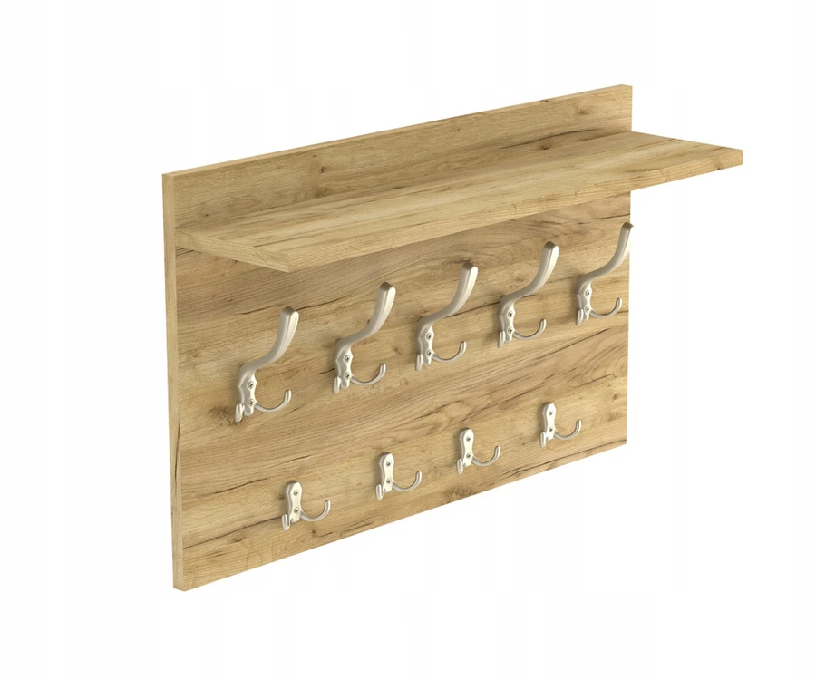 Drabužių kabykla HWS Furniture, 65x40x14 cm, ruda