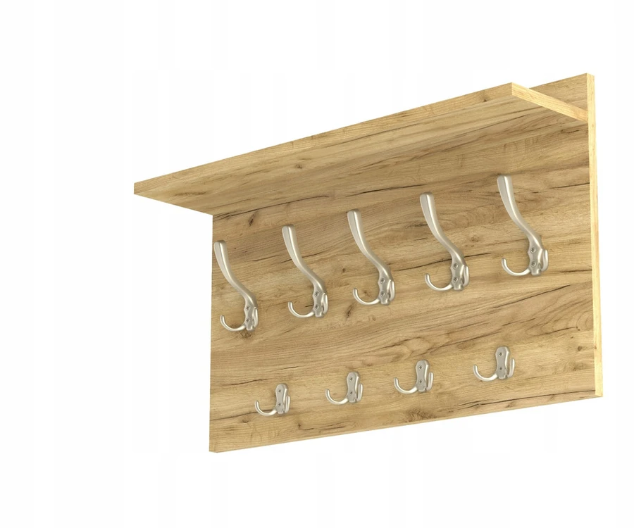 Drabužių kabykla HWS Furniture, 65x40x14 cm, ruda