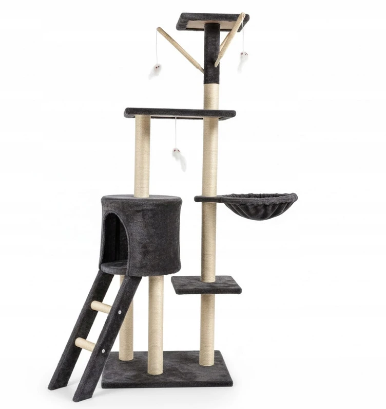 Draskyklė katėms Omna, 139 cm, pilka