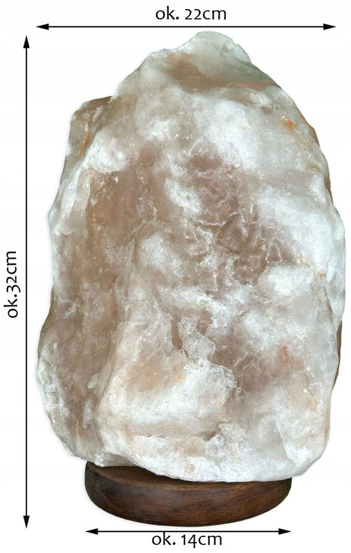 Druskos kristalo lempa LampkiSolne, 9-11 kg