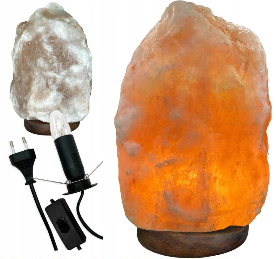 Druskos kristalo lempa LampkiSolne, 9-11 kg