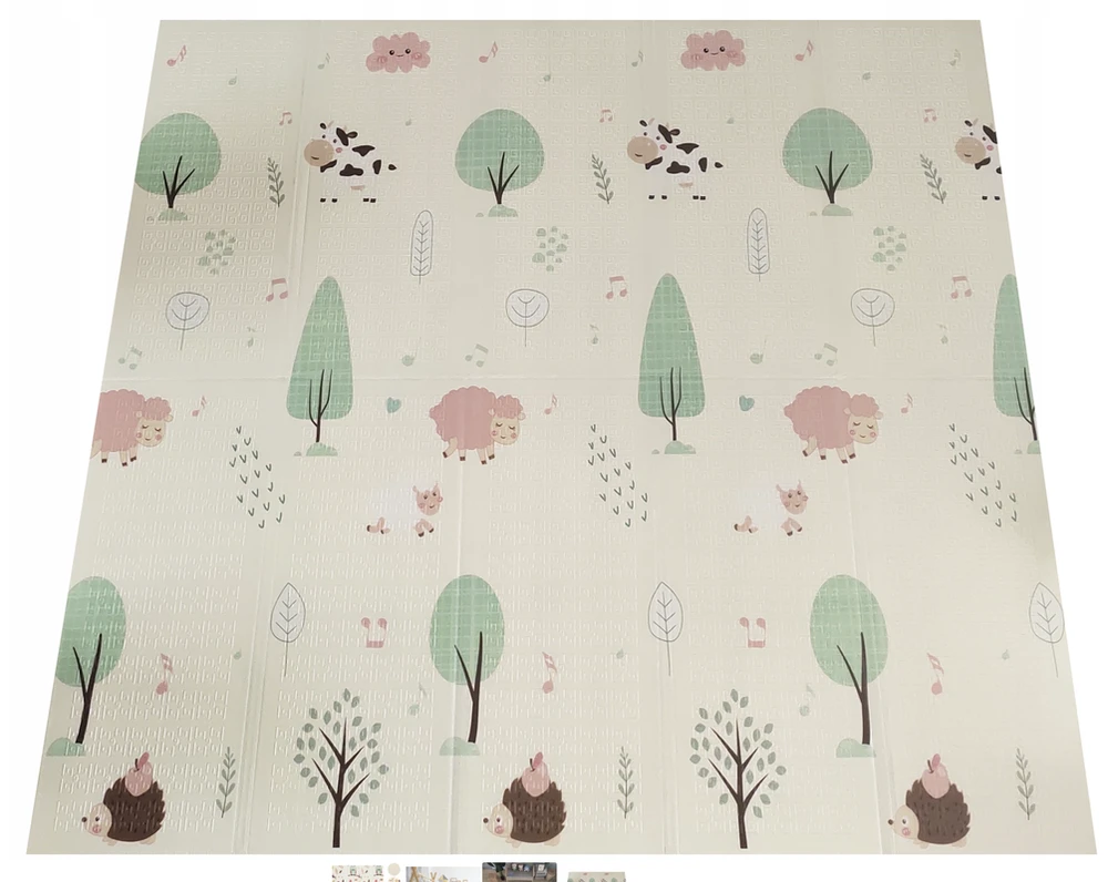 Dvipusis lavinamasis kilimėlis Happy kiddo, 180x150 cm