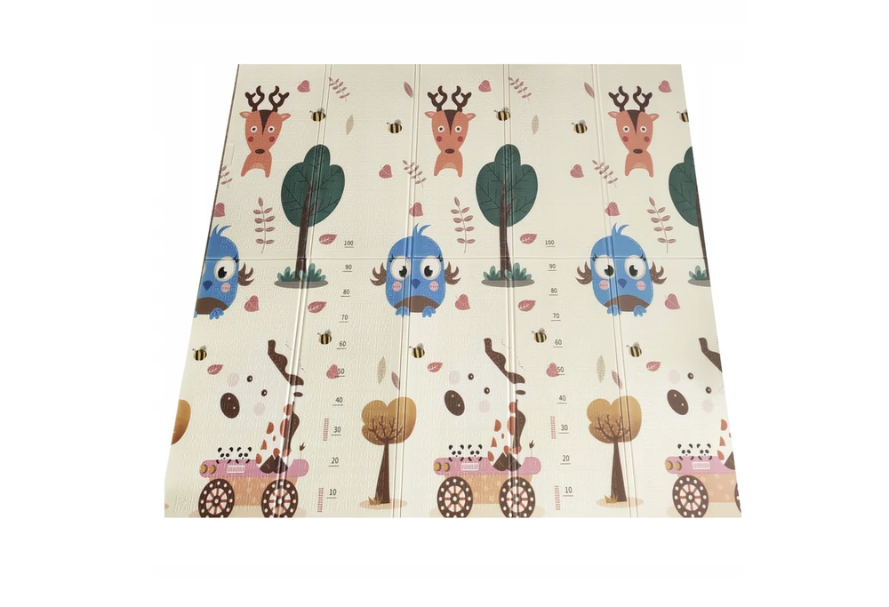 Dvipusis lavinamasis kilimėlis Happy kiddo, 180x150 cm