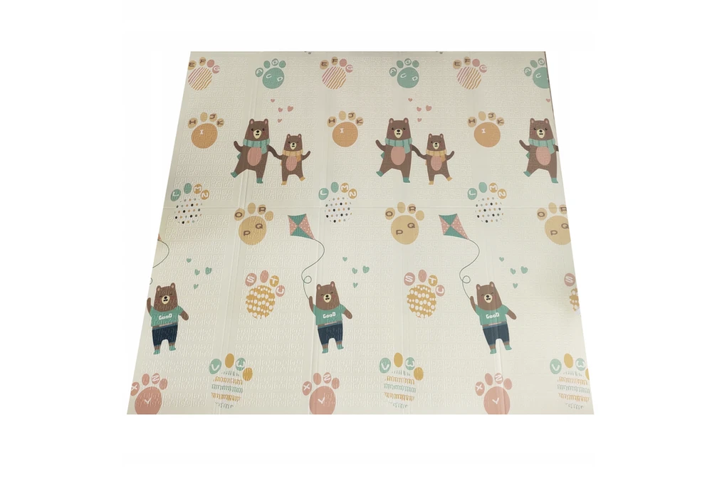 Dvipusis lavinamasis kilimėlis Happy kiddo, 180x150 cm