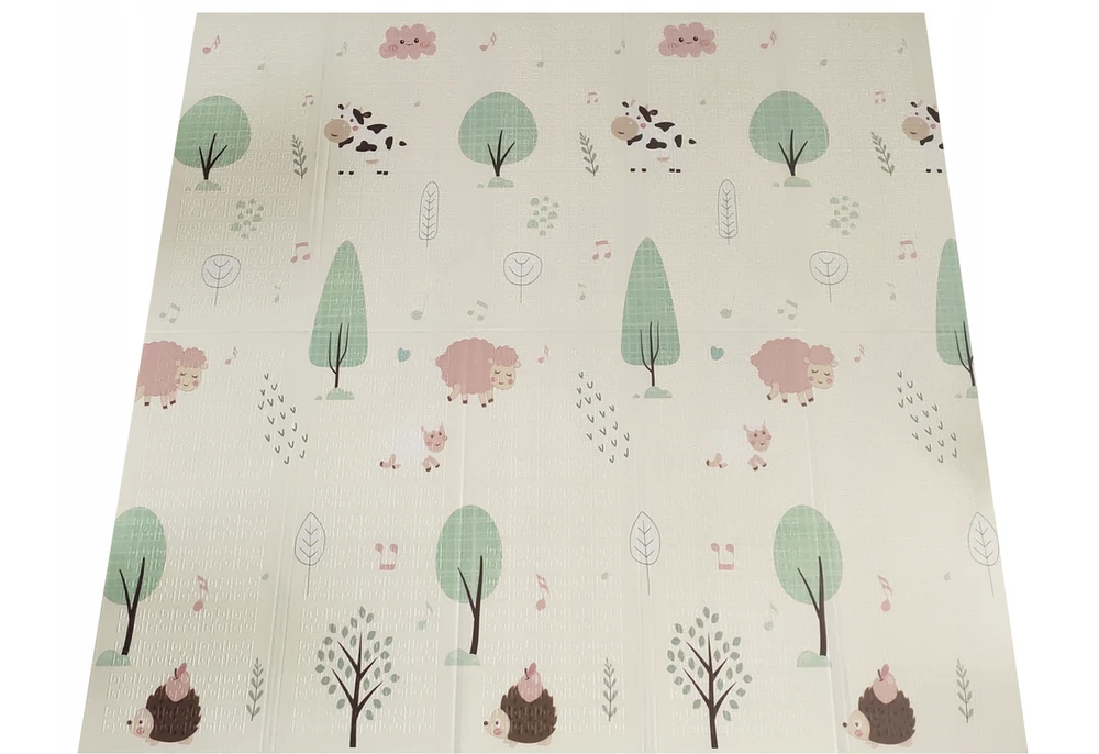 Dvipusis lavinamasis kilimėlis Happy kiddo, 180x150 cm