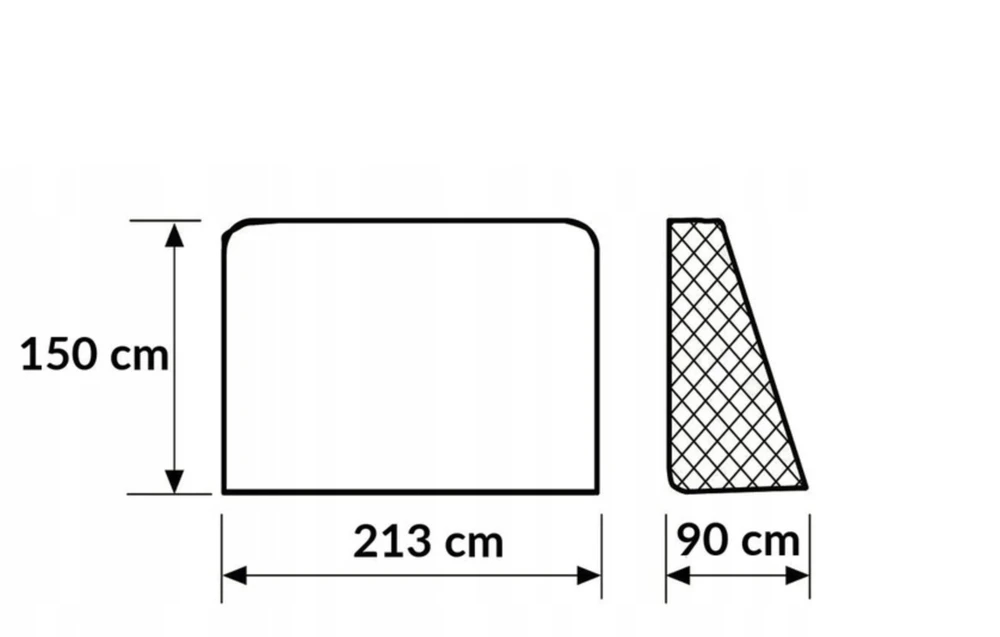 Futbolo vartai, 213x150x90 cm