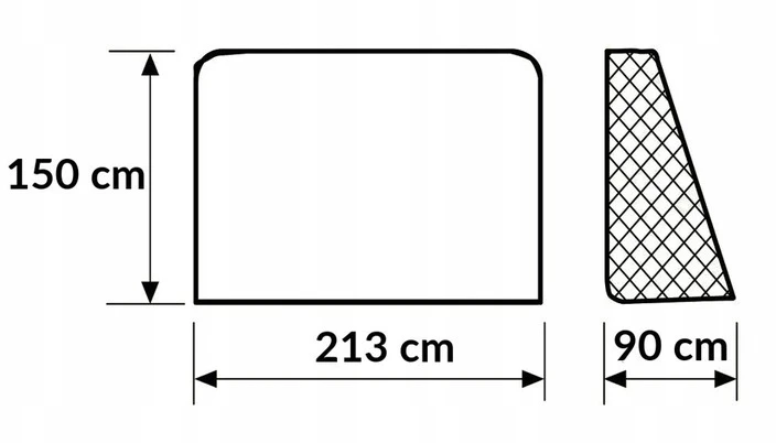Futbolo vartai Ekspand, 213x150x90 cm