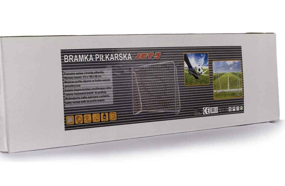 Futbolo vartu rinkinys Jet5, 230x150x90 cm, 2 vnt.