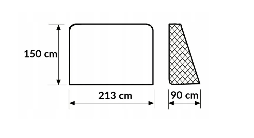 Futbolo vartu rinkinys Jet5, 230x150x90 cm, 2 vnt.