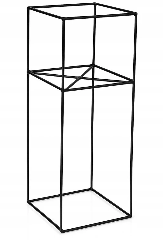 Gėlių stovas Framado, 60x24x24 cm, juodas