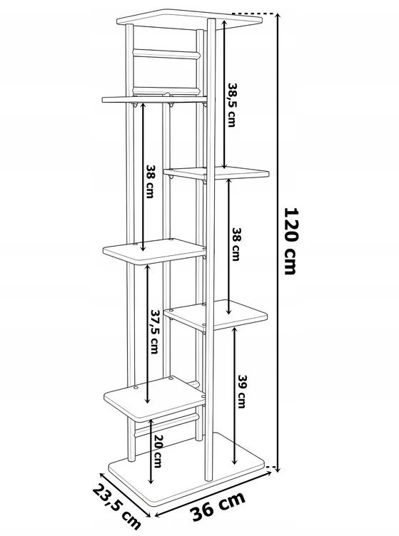 Gėlių stovas Loft Inspired, 120 cm