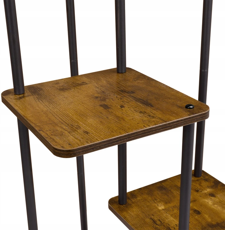 Gėlių stovas Mogren, 107x58x58 cm, juoda/ruda