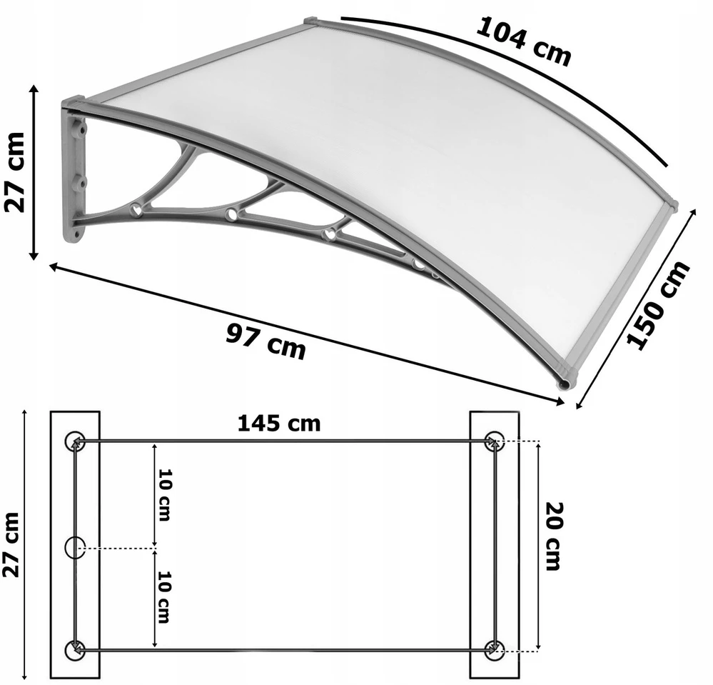 Gockowiak Bipohome "Miko" plastikinis stogelis 100x150 cm rudos spalvos
