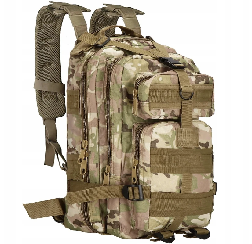 Karinė taktinė kuprinė Springos, 35l, žalia