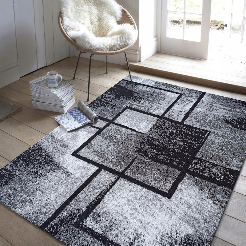 Kilimas Dywanpol, 200x300 cm, pilka/juoda
