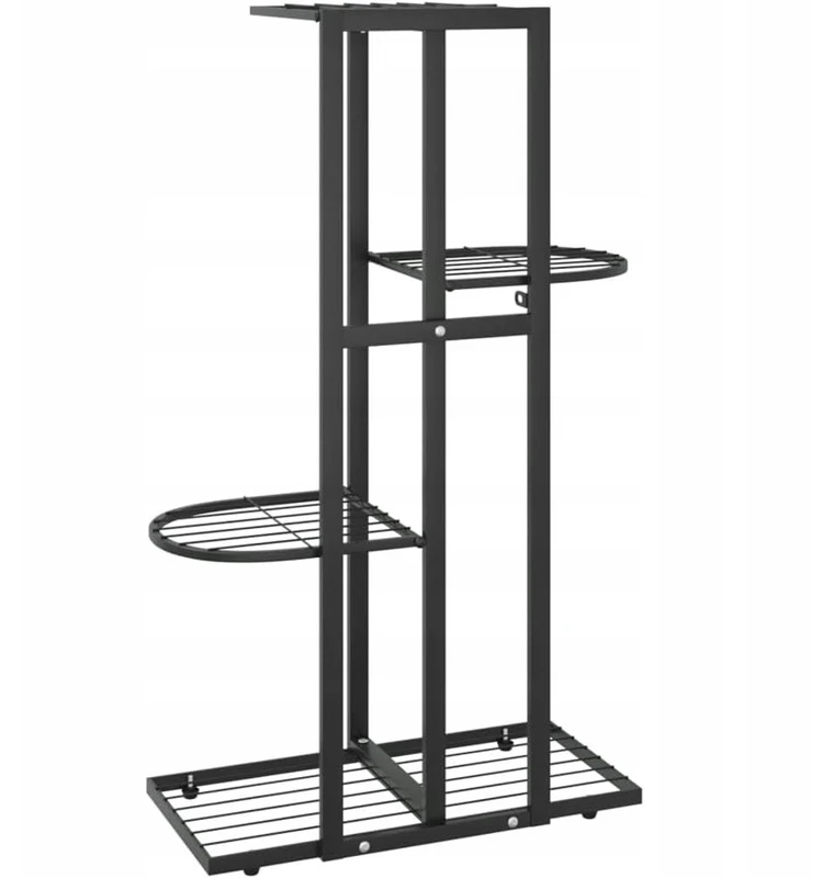 Loft Gėlių stovas Framado, 76 cm, juodas