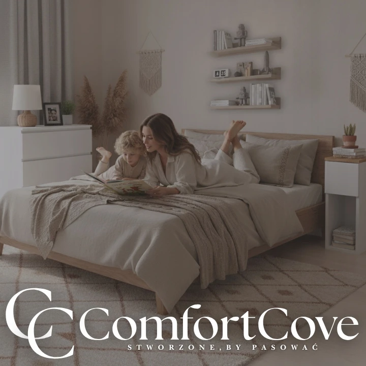 Naktinis staliukas ComfortCove, baltas