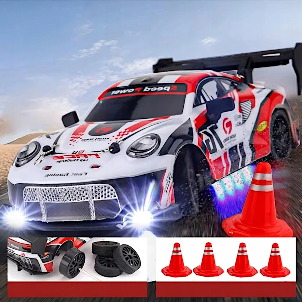 Nuotoliniu būdu valdomas drift automobilis, 4x4
