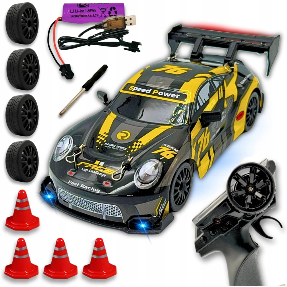 Nuotoliniu būdu valdomas drift automobilis, 4x4