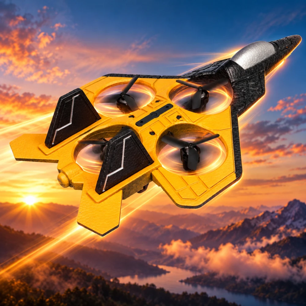 Nuotoliniu būdu valdomas dronas Stator, oranžinis