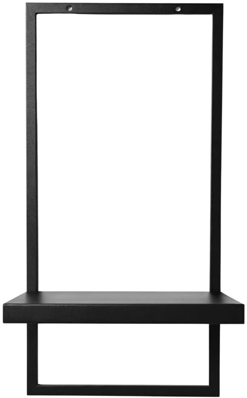 Pakabinamas gėlių stovas Framado, 40 cm, juodas