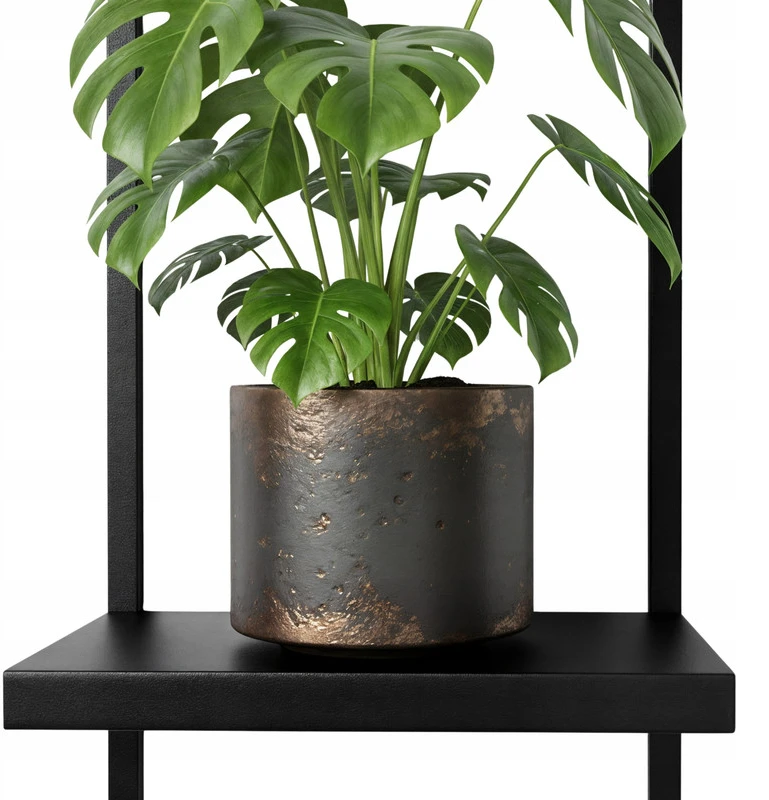 Pakabinamas gėlių stovas Framado, 40 cm, juodas