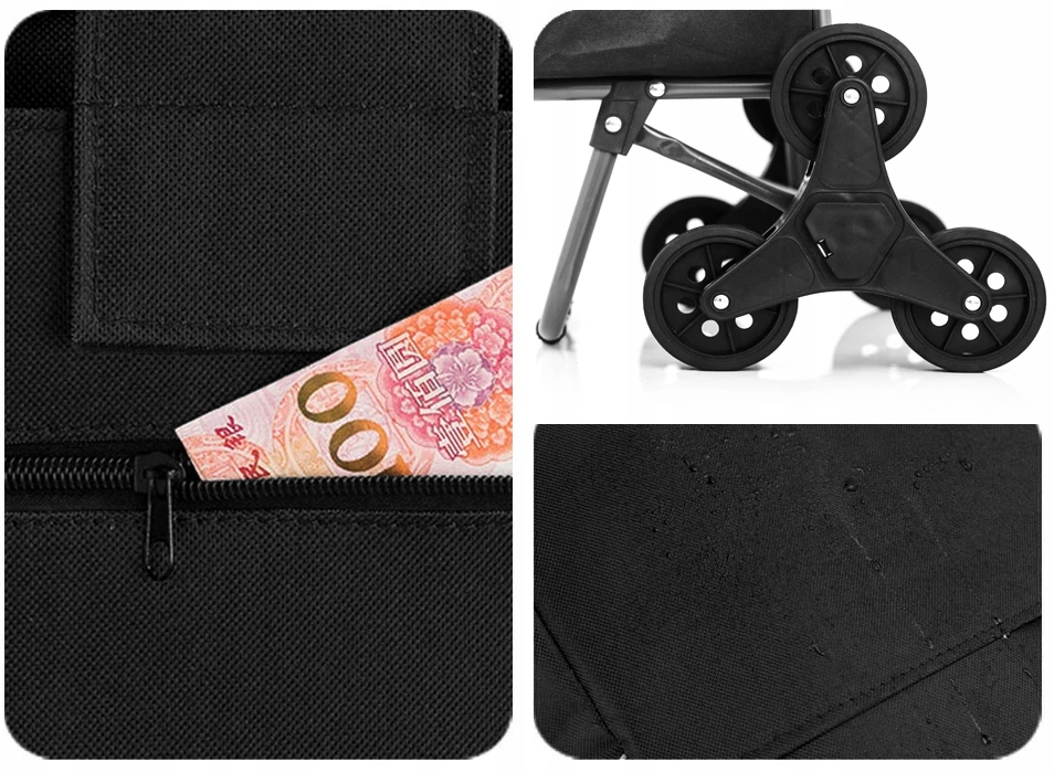 Pirkinių vežimėlis Reverse, juodas