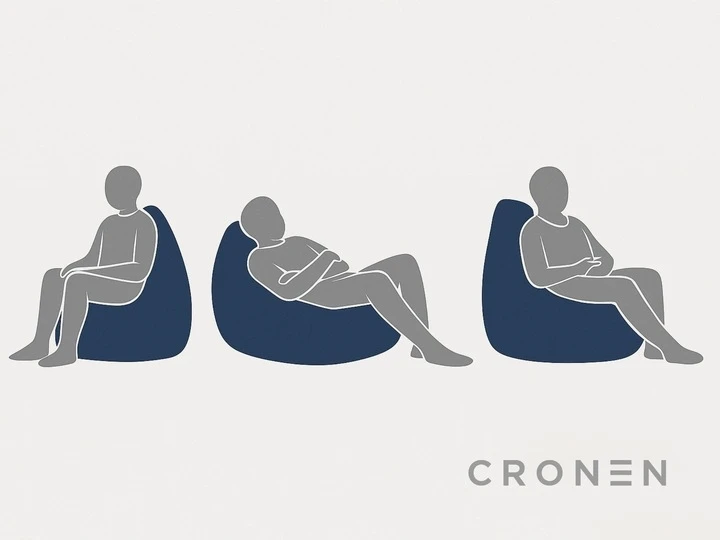 Sėdmaišis Cronen, pilkas