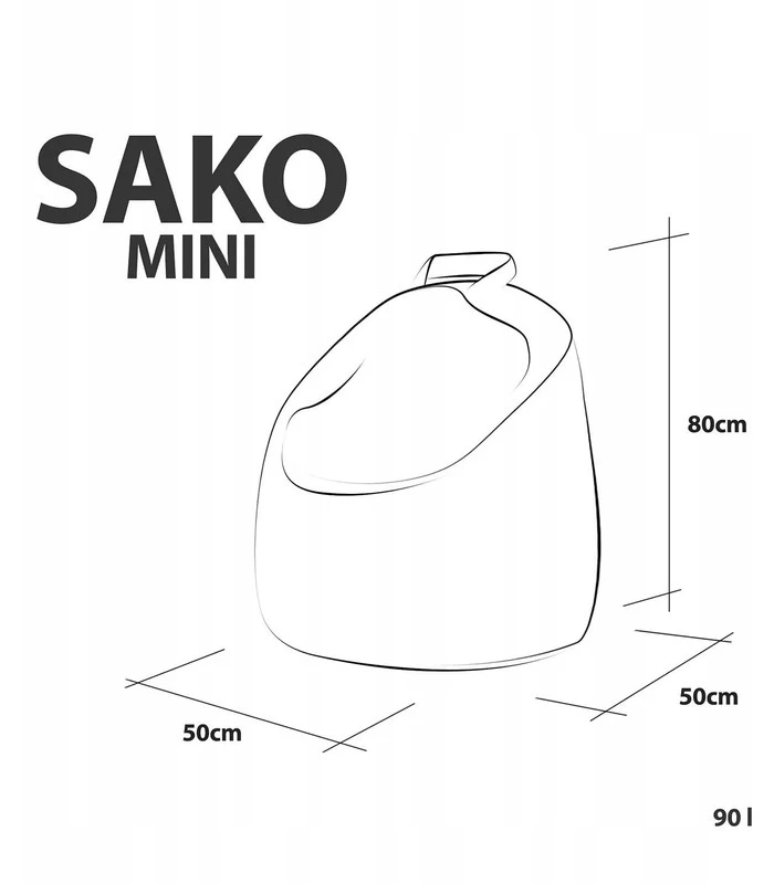 Sėdmaišis Ecopuf, žalias