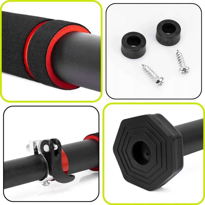 Skersinis prisitrukimams Actiget, 82-130 cm, juodas