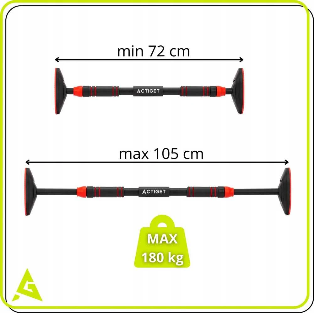 Skersinis prisitrukimams Pretorians, 72-105 cm, juodas