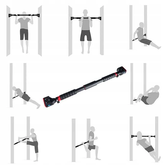 Skersinis prisitrukimams Trex Sport, 60-100 cm, juodas