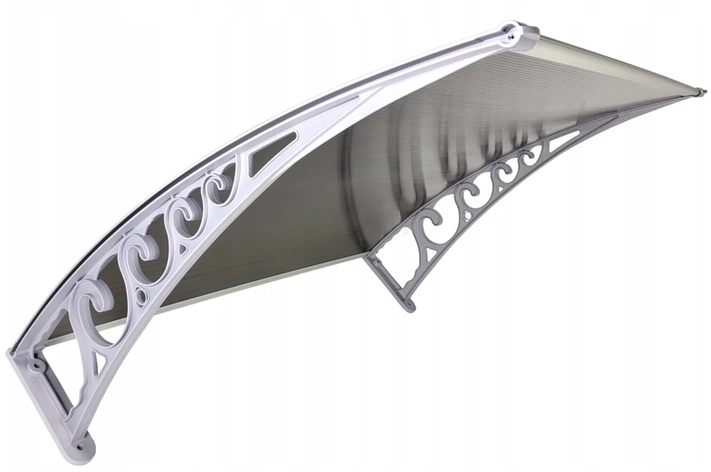 Stogelis virš durų Metal-gum, 120x80 cm, pilka