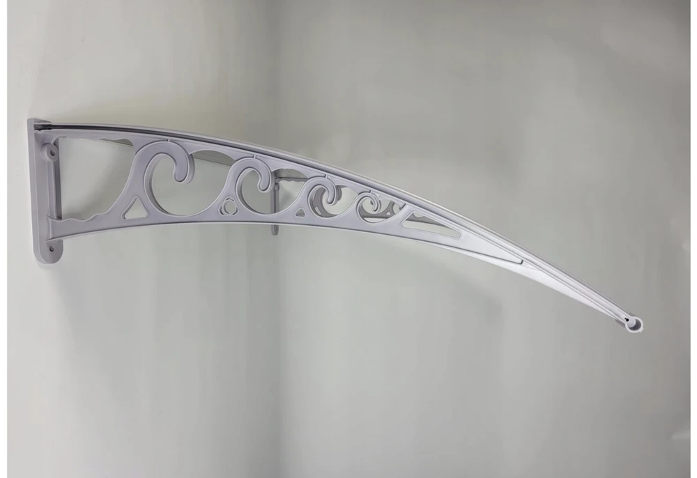Stogelis virš durų Metal-gum, 120x80 cm, pilka