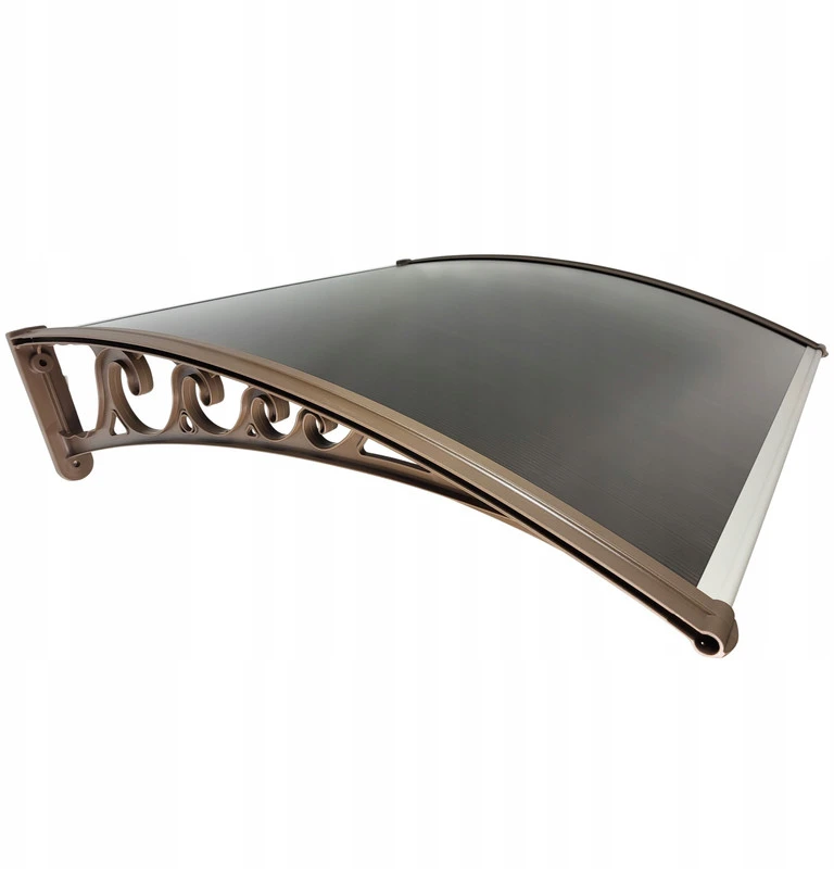 Stogelis virš durų Metal-gum, 125x76 cm, rudas