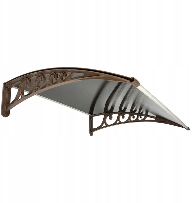 Stogelis virš durų Metal-gum, 125x76 cm, rudas
