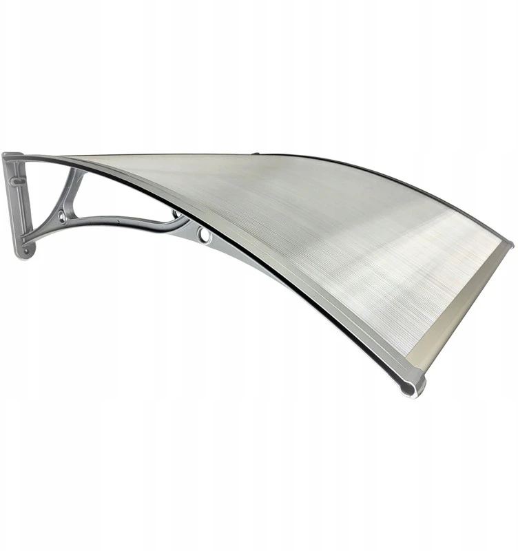 Stogelis virš durų Metal-gum, 150x100 cm, pilkas