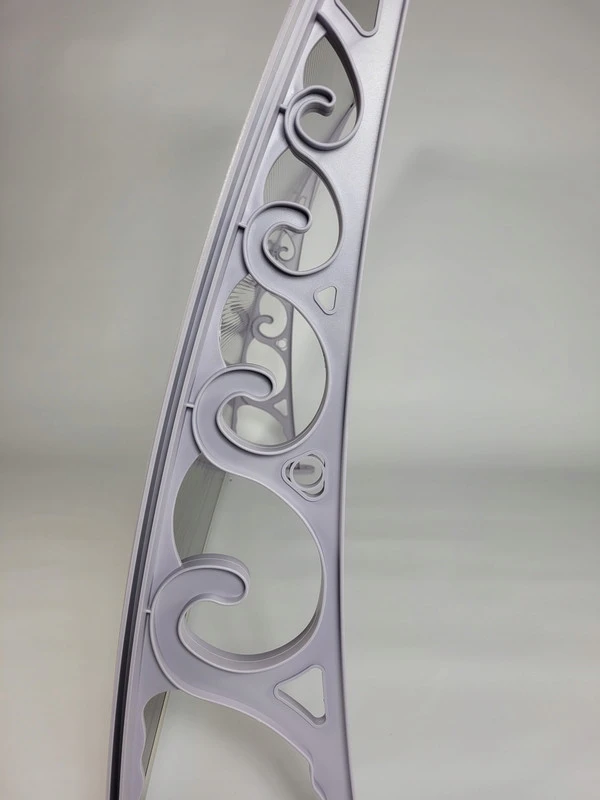 Stogelis virš durų Metal-gum, 150x80 cm, pilkas/rudas
