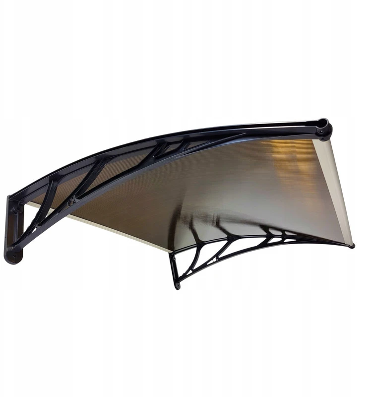 Stogelis virš durų Metal-gum, 150x80 cm, juodas/rudas