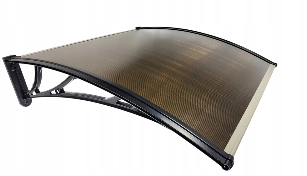 Stogelis virš durų Metal-gum, 150x97 cm, juodas/rudas