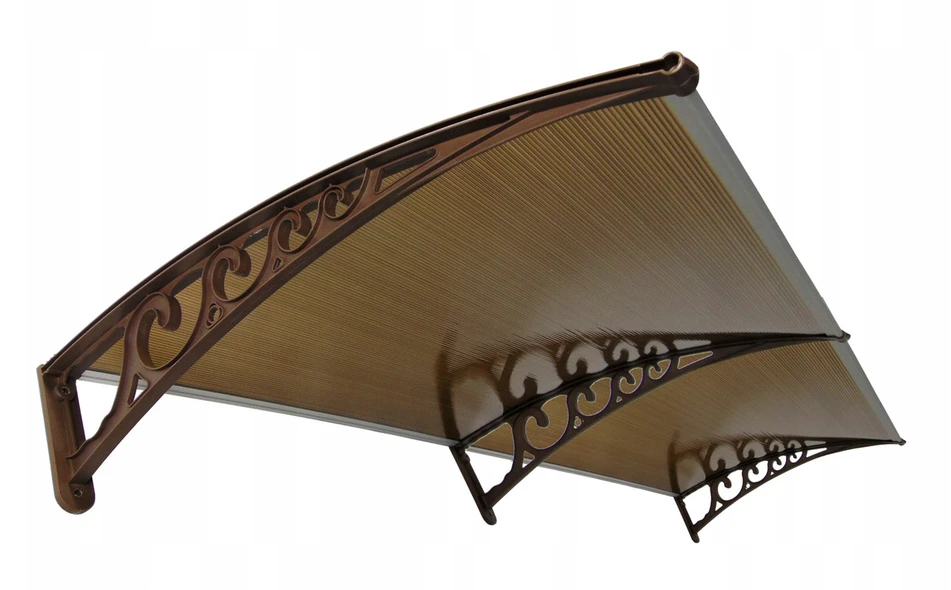 Stogelis virš durų Metal-gum, 200x100 cm, rudas