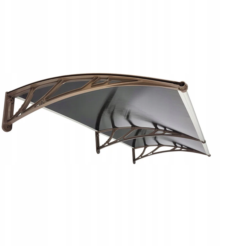 Stogelis virš durų Metal-gum, 200x100 cm, rudas