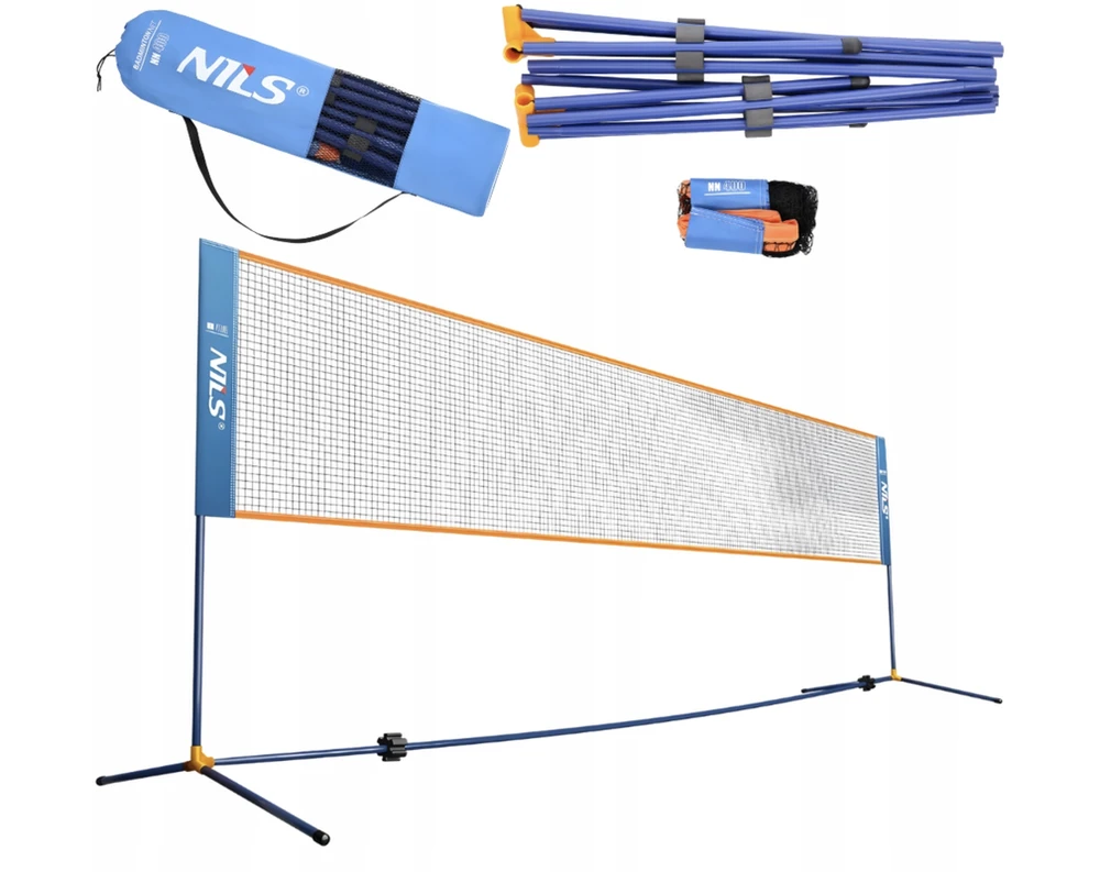 Badmintono tinklas Nils NN400, 400 cm, visiškas dengimas