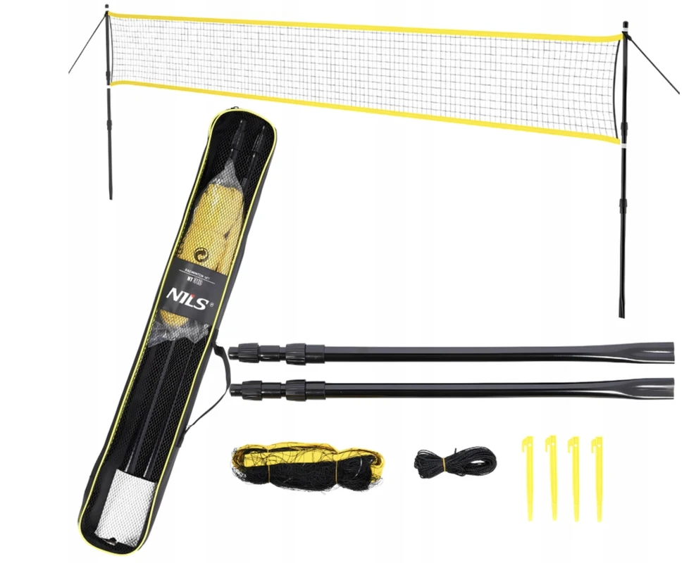 Badmintono rinkinys Nils NT310 su stulpais ir dėklu