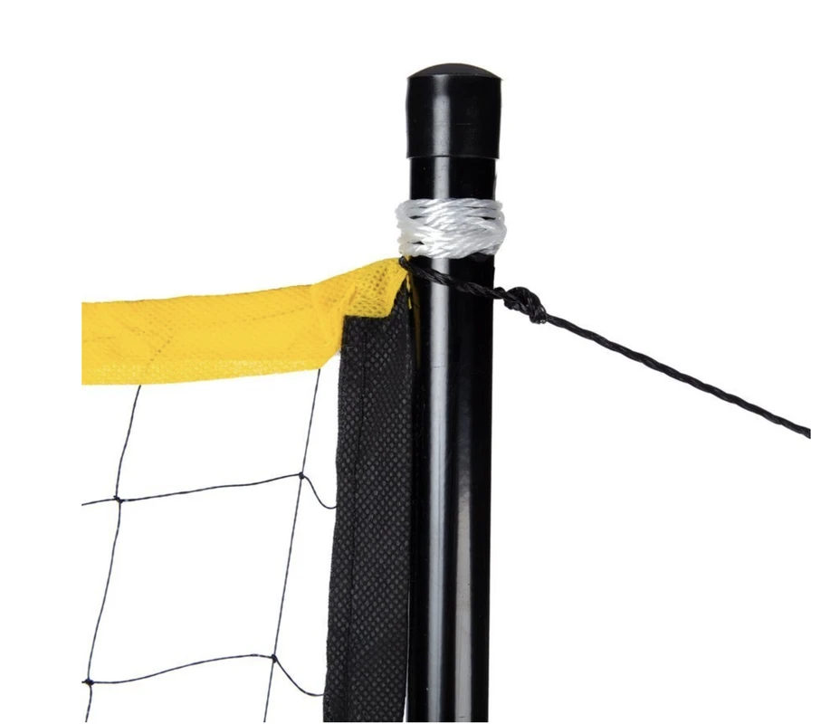 Badmintono tinklas su teleskopiniais stulpais Nils NT310, 600 x 60 cm, visiškai dengiantis dėklas