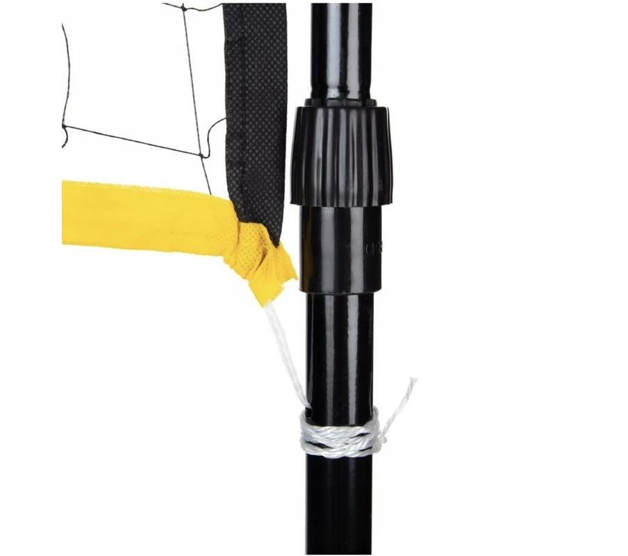 Badmintono tinklas su teleskopiniais stulpais Nils NT310, 600 x 60 cm, visiškai dengiantis dėklas