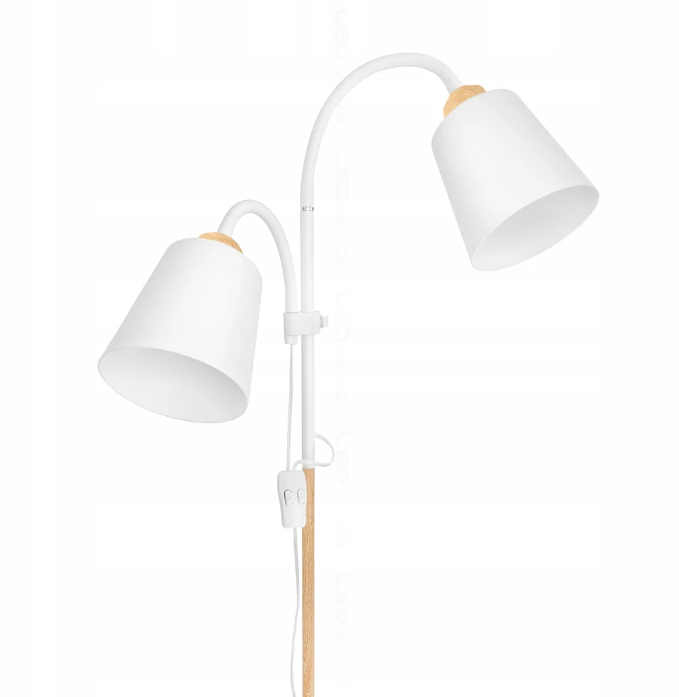 Toršeras LEDTechnics, 170 cm, baltas/rudas