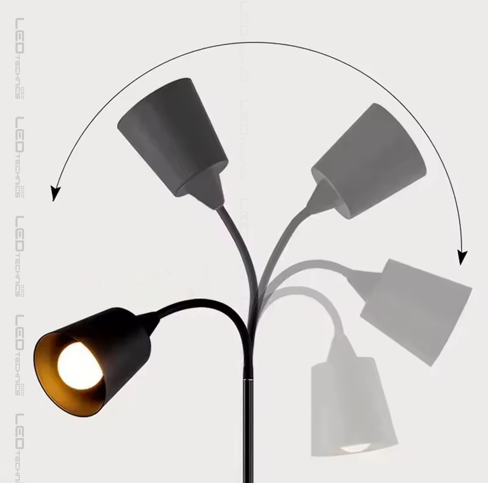 Toršeras LEDTechnics, 170 cm, juodas