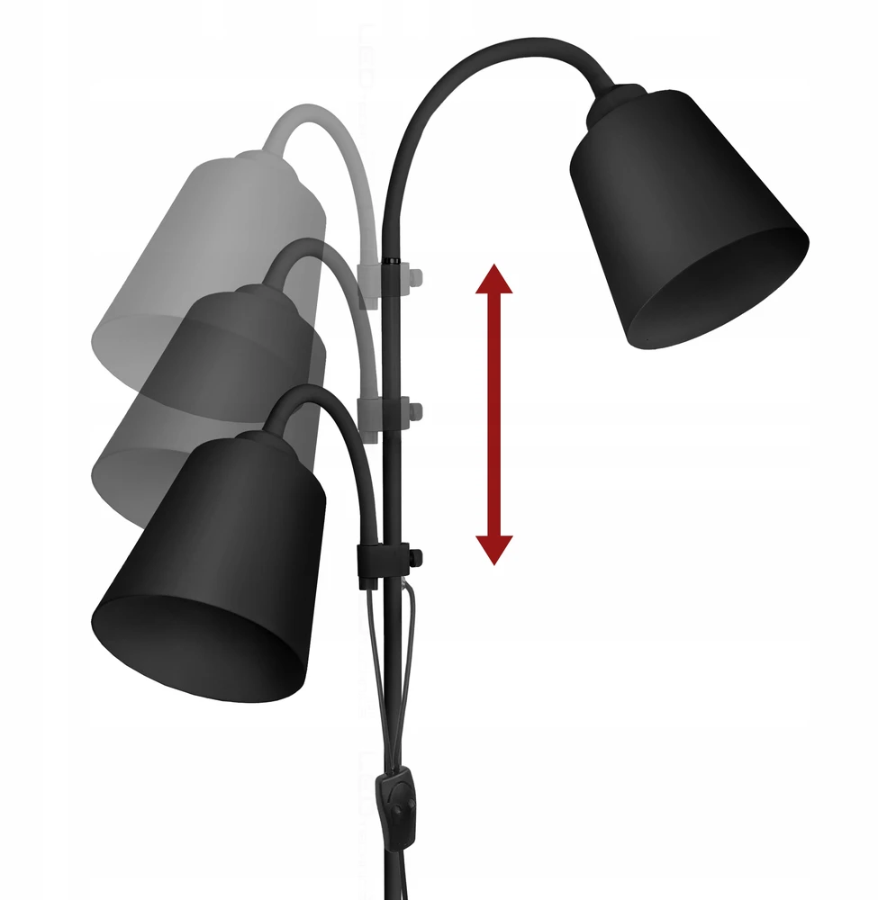 Toršeras LEDTechnics, 170 cm, juodas