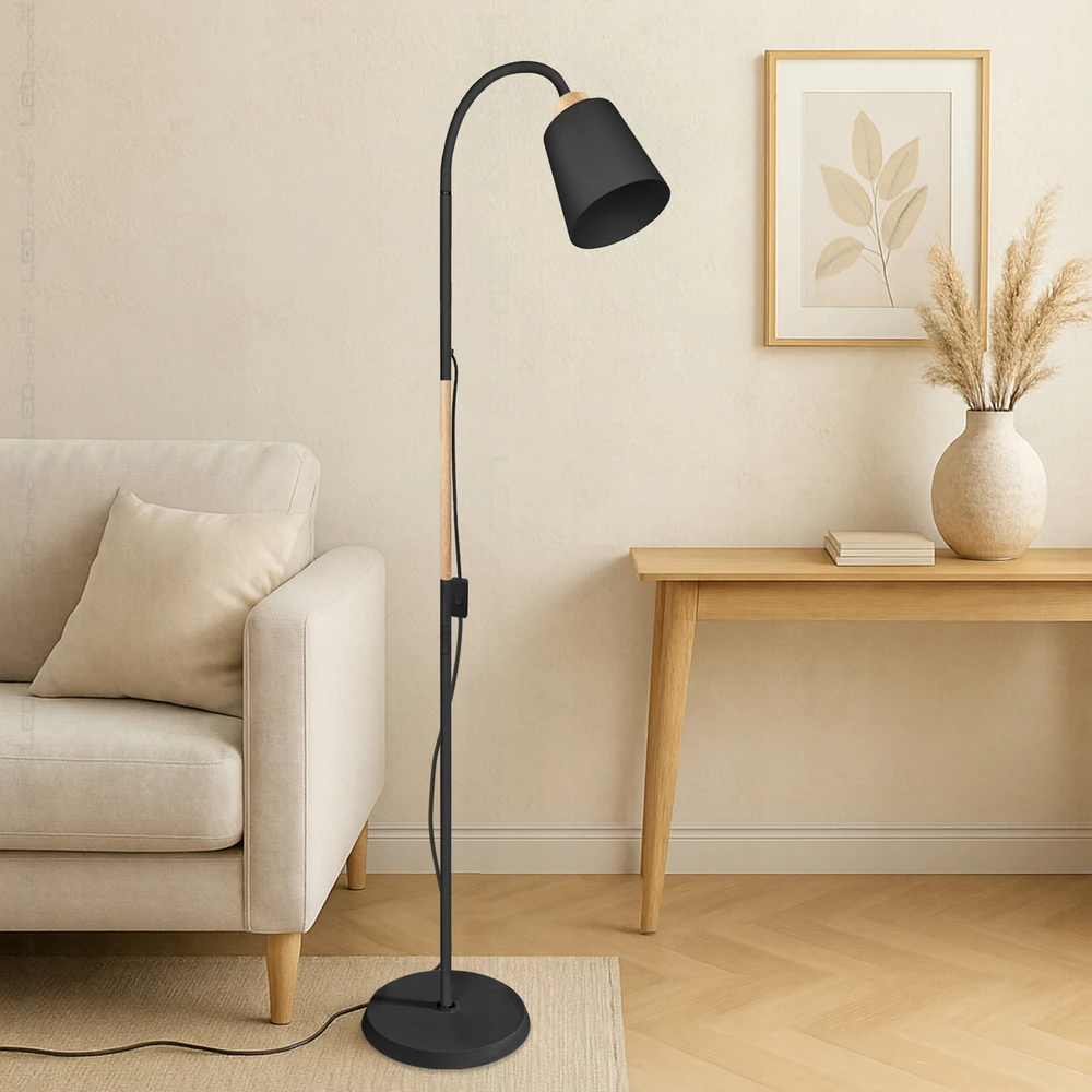 Toršeras LEDTechnics, 170 cm, rudas/juodas